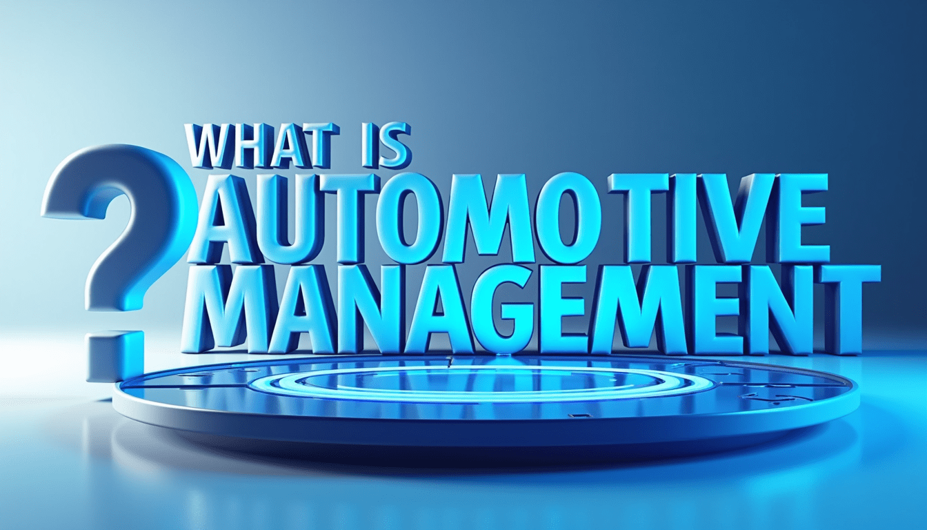 What Is Automotive Management?