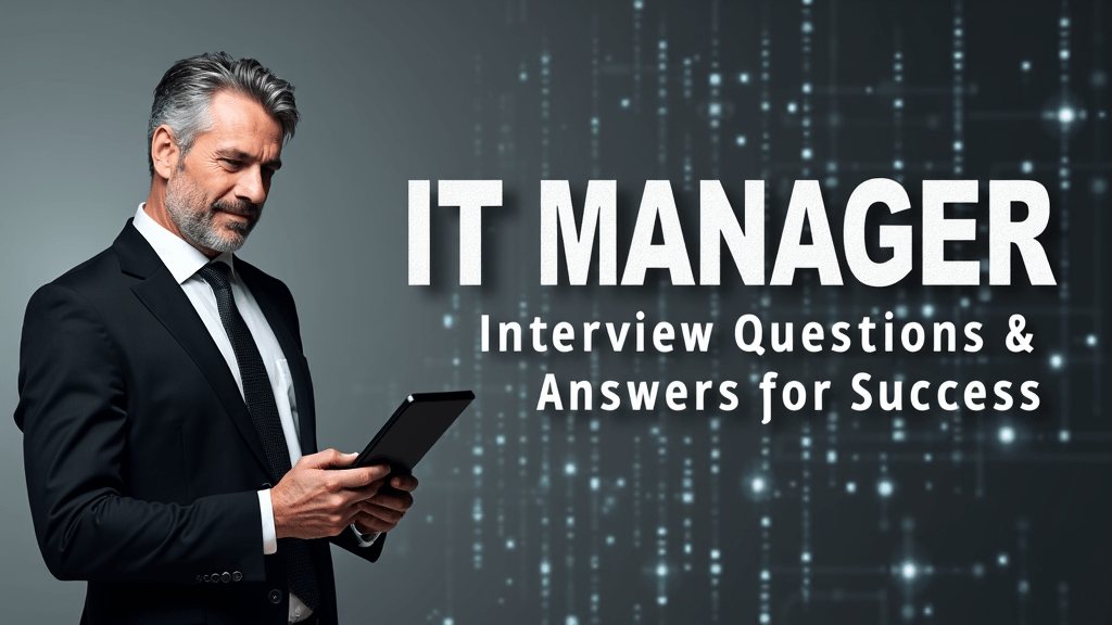 IT Manager Interview Questions and Answers for Success